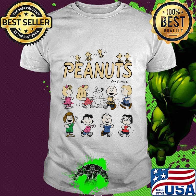 The peanuts characters cartoon by schulz shirt
