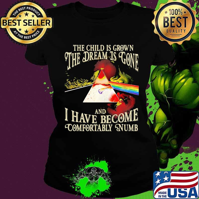The Wall The The Child Is Grown The Dream Is Gone I Have Become Comfortably Numb Pink Floyd Shirt Ladies tee The Wall The The Child Is Grown The Dream Is Gone I Have Become Comfortably Numb Pink Floyd Shirt Ladies tee