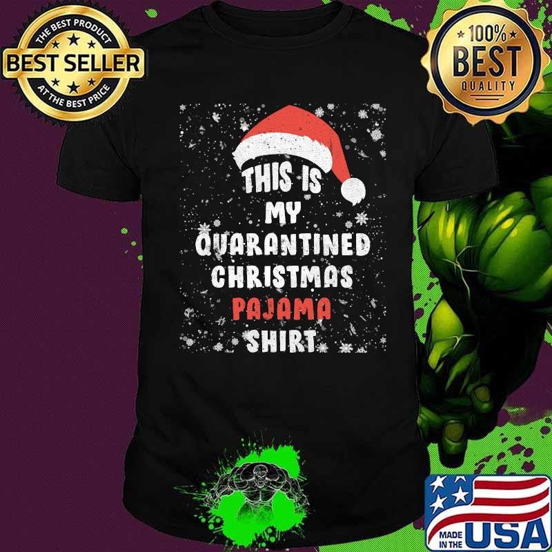 This is my christmas pajama santa's hat tee xmas 2020 shirt