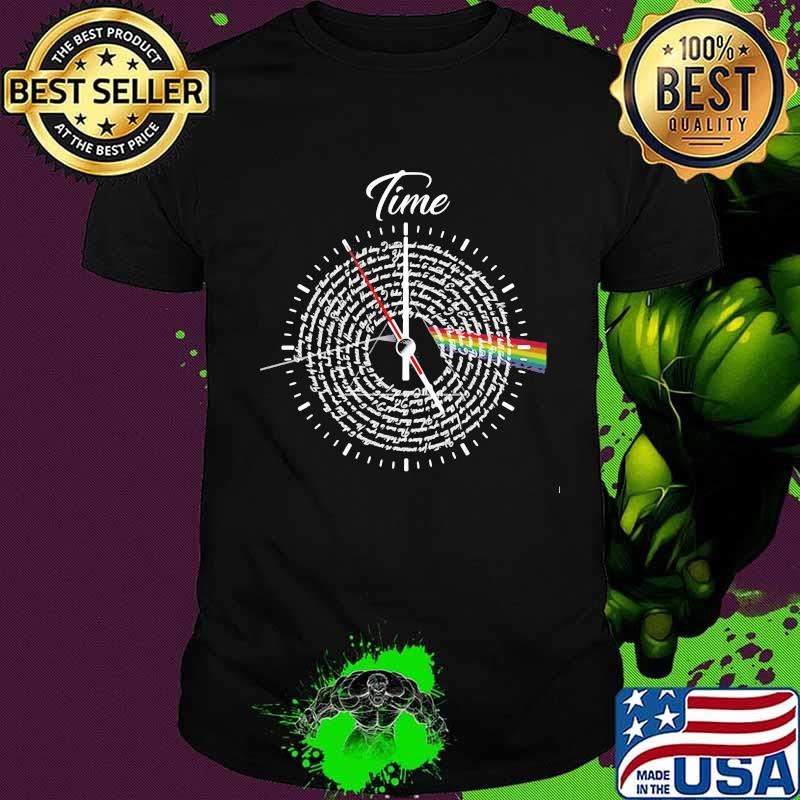 Time Analog Clock Pink Floyd Lgbt Shirt