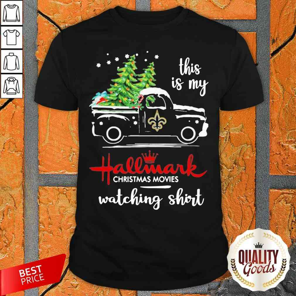 Top New Orleans Saints This Is My Hallmark Christmas Movies Watching Shirt