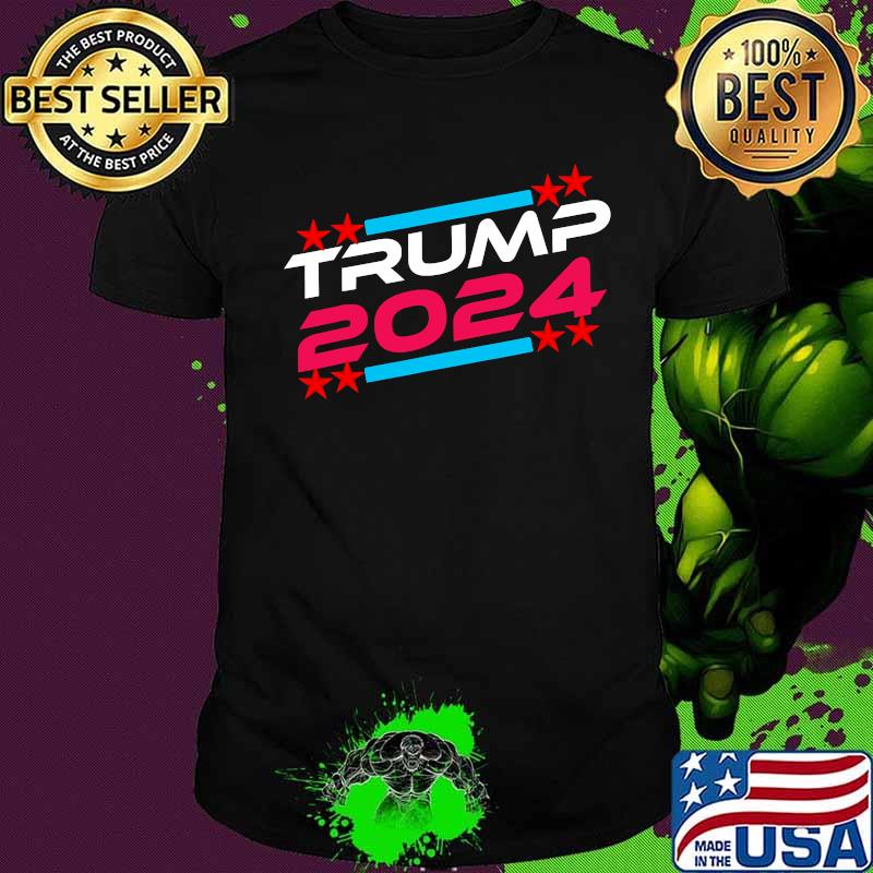 Trump 2024 keep america red again blue and red shirt