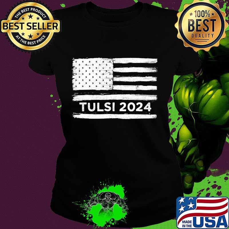 Tulsi Gabbard 2024 American Flag Shirt Ladies tee Tulsi Gabbard 2024 American Flag Shirt Ladies tee