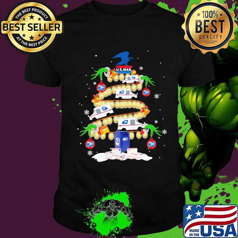 Us Mail Christmas Tree Merry Xmas Shirt