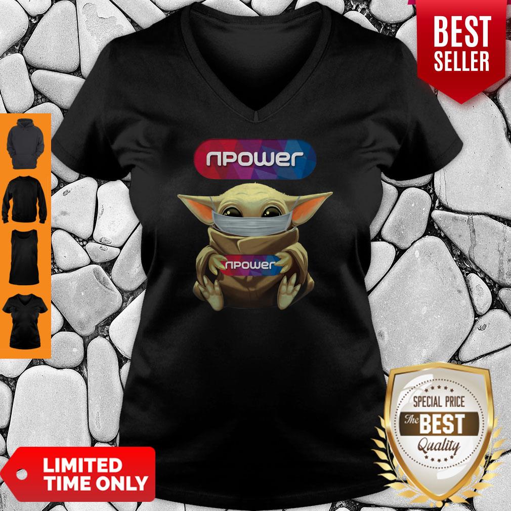 Top Baby Yoda Mask Npower Coronavirus Shirt
