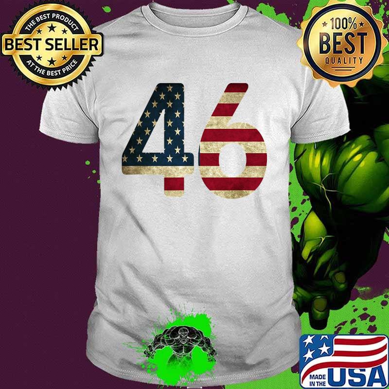 Vintage 46 american flag shirt