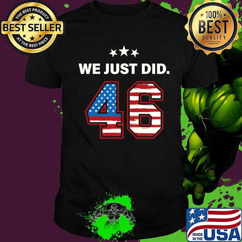 We just did 46 american flag stars shirt