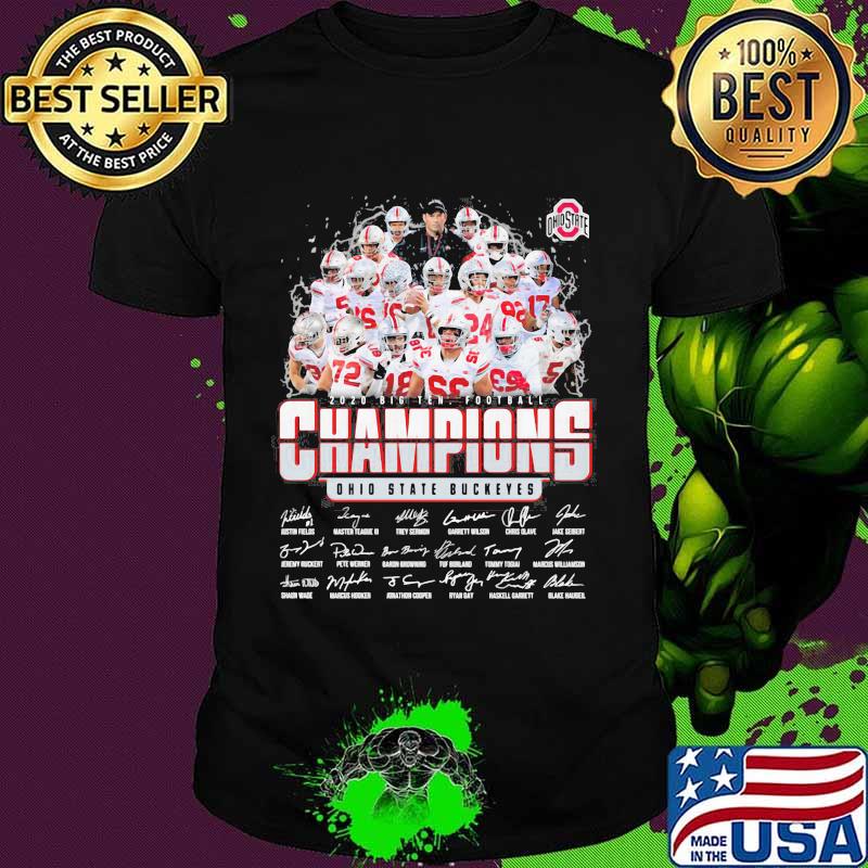 2020 Big Ten Football Champions State Buckeyes Signature Shirt
