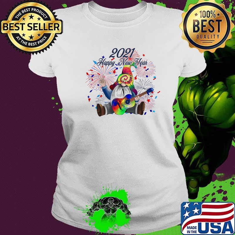 2021 Happy New Year Gnome Guitar Shirt Ladies tee 2021 Happy New Year Gnome Guitar Shirt Ladies tee