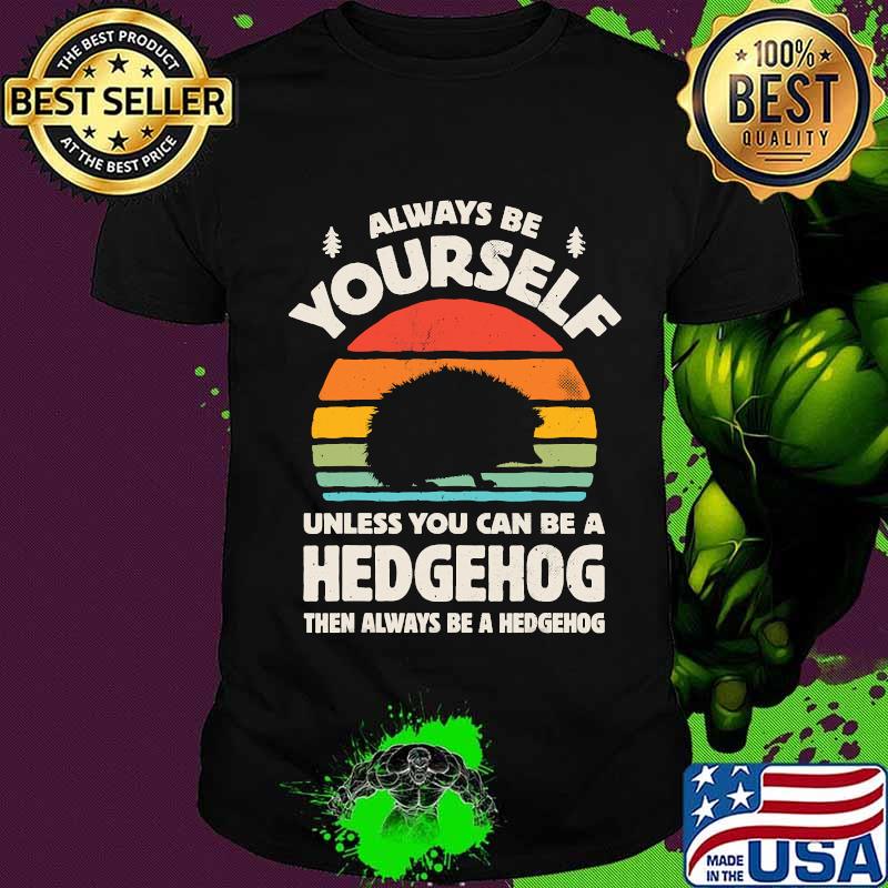 Always Be Yourself Unless You Can Be A Hedgehog Vintage Gift T-Shirt