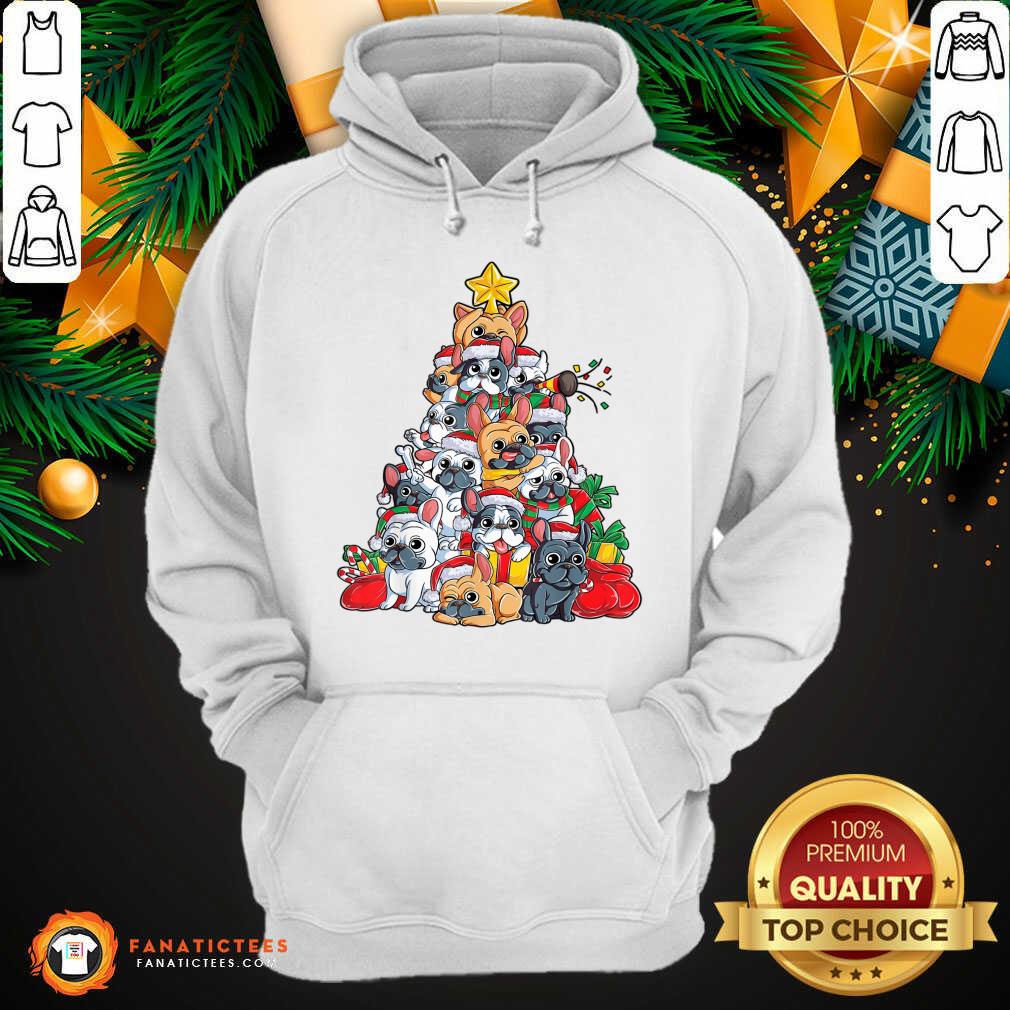 Awesome French Bulldog Christmas Tree Dog Santa Xmas Gifts T-Shirt