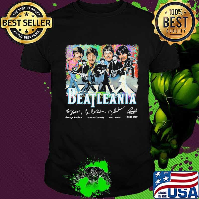 Beatleania Band Music Guitar Signuature Shirt