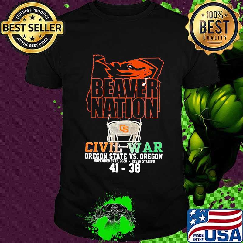 Beaver Nation Civil War Oregon State November 27th 41 38 Shirt