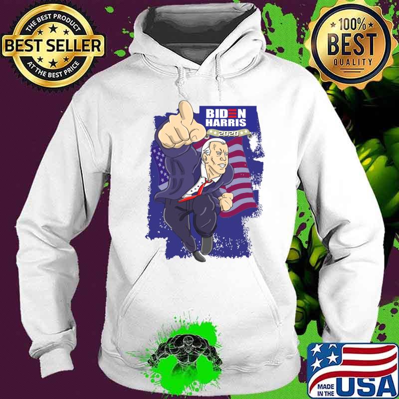 Biden Harris 2020 (Comic Style) American Flag Shirt Hoodie Biden Harris 2020 (Comic Style) American Flag Shirt Hoodie