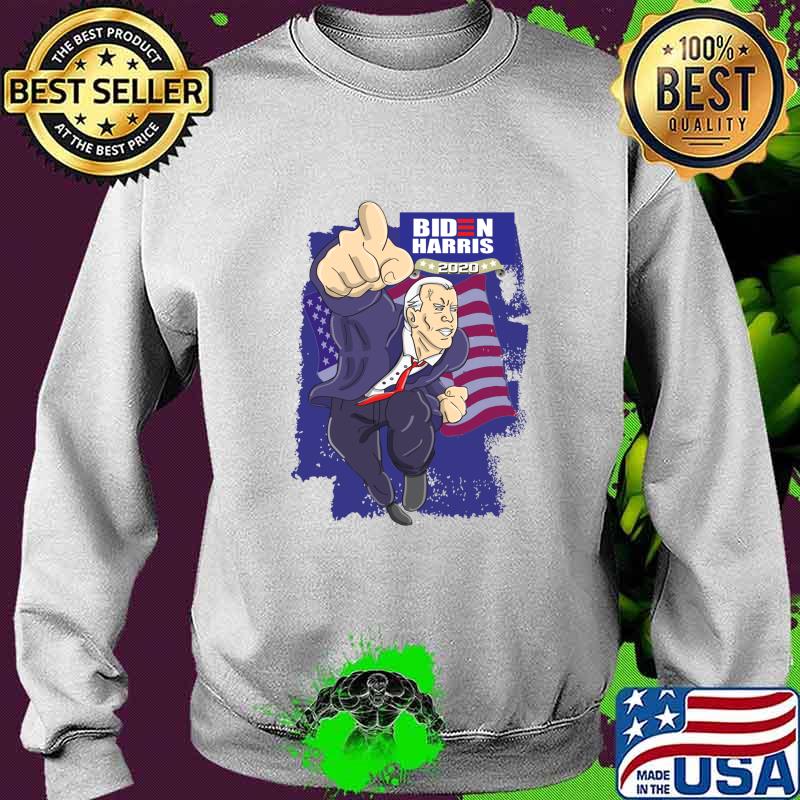 Biden Harris 2020 (Comic Style) American Flag Shirt Sweater Biden Harris 2020 (Comic Style) American Flag Shirt Sweater