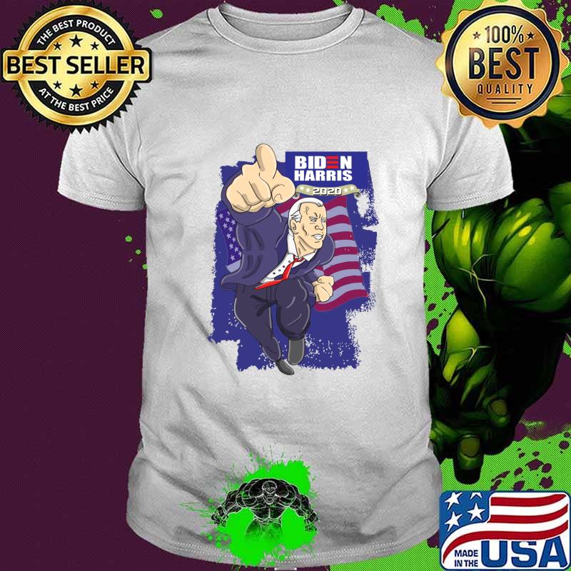 Biden Harris 2020 (Comic Style) American Flag Shirt Biden Harris 2020 (Comic Style) American Flag Shirt