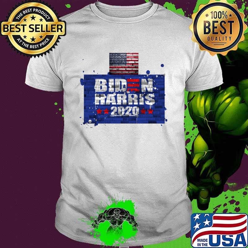 Biden Harris 2020 Wall American Flag Election President Shirt