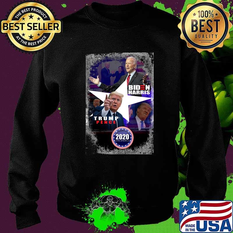 Biden Harris Trump Pence 2020 One America President Poster Shirt Sweater Biden Harris Trump Pence 2020 One America President Poster Shirt Sweater