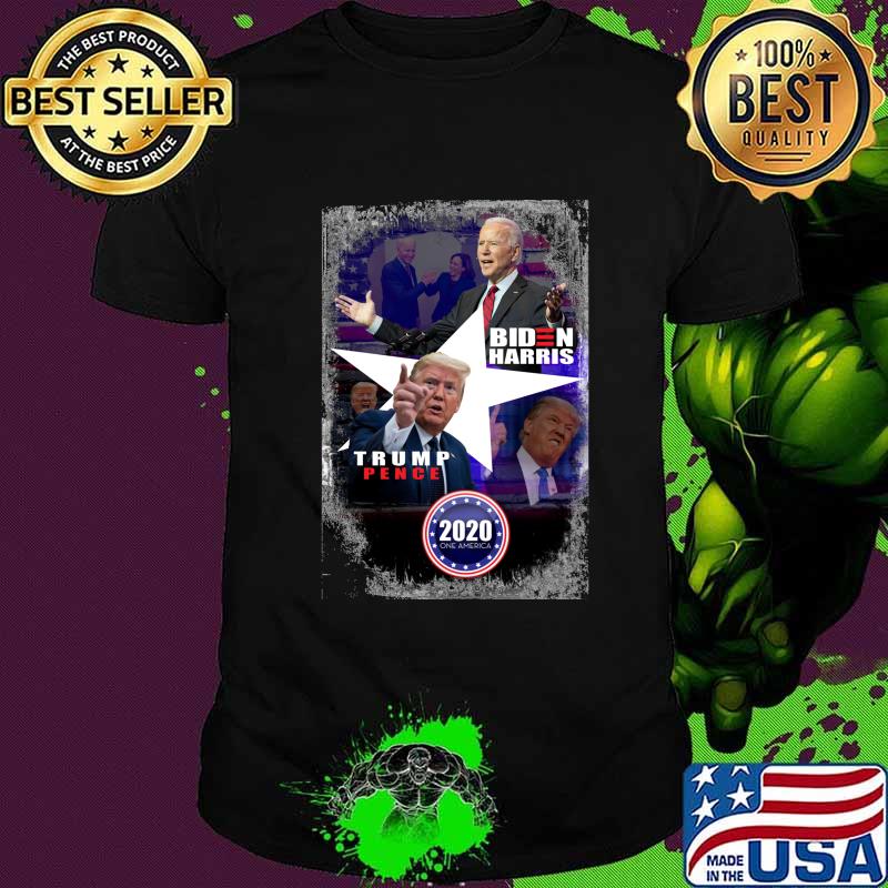 Biden Harris Trump Pence 2020 One America President Poster Shirt