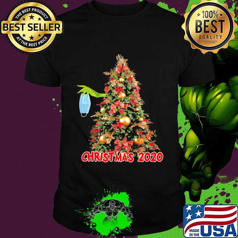 Christmas 2020 Grinch Mask Christmastree Xmas Shirt