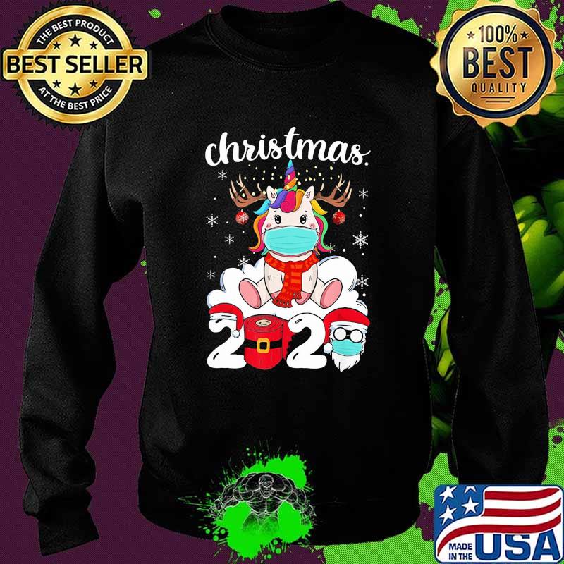 Christmas 2020 Santa Unicorn Reindeer Wear Mask Shirt Sweater Christmas 2020 Santa Unicorn Reindeer Wear Mask Shirt Sweater