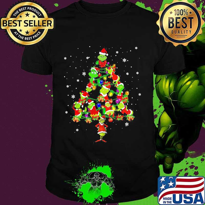 Christmas Tree Grinch Merry Xmas Shirt