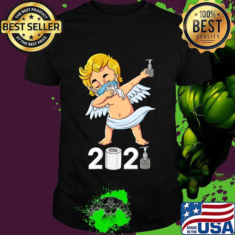 Dabbing Cupid In A Mask Funny Valentines Day 2021 Dab Shirt
