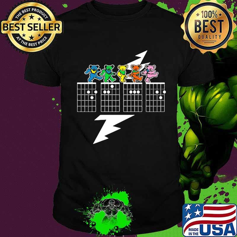 Dancing Bear On Checkerboard Dark Star Grateful Dead Steal Shirt