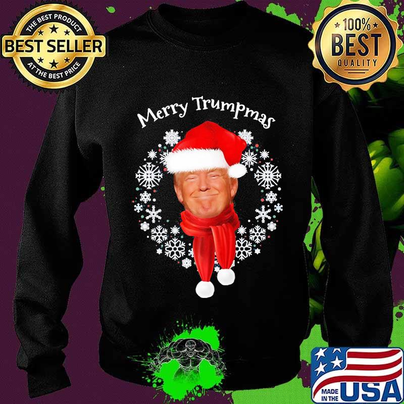 Donald Trump Merry Trumpmas Laurel Wreath Shirt Sweater Donald Trump Merry Trumpmas Laurel Wreath Shirt Sweater