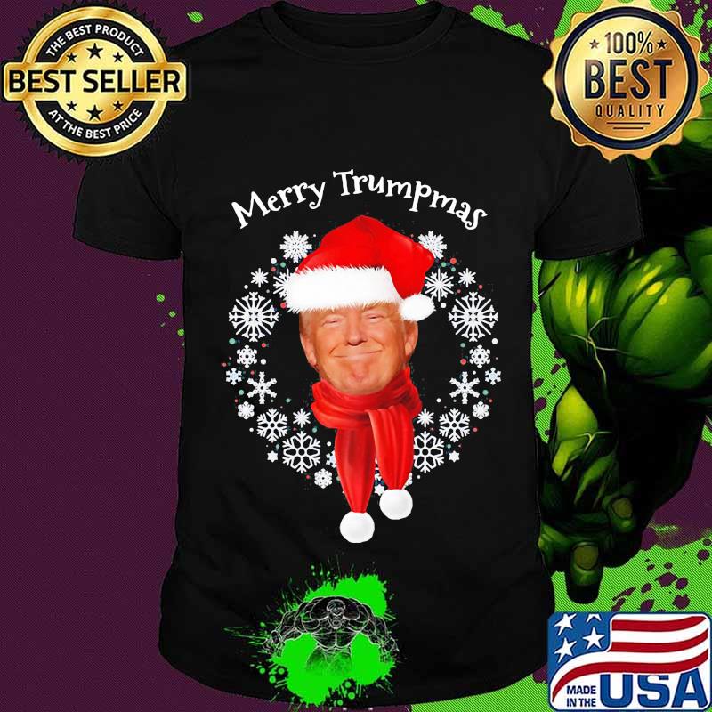 Donald Trump Merry Trumpmas Laurel Wreath Shirt Donald Trump Merry Trumpmas Laurel Wreath Shirt