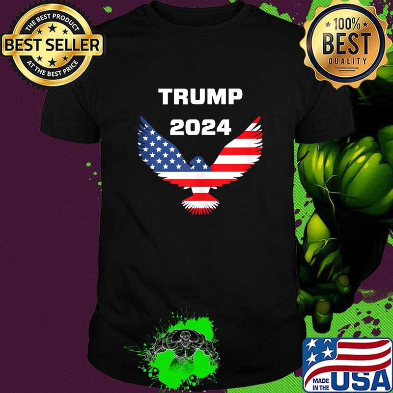 Donald Trump Re Election 2024 Eagle American Flag Shirt