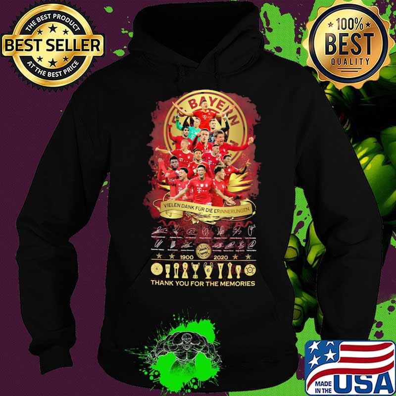 FC Bayern 1900-2020 thank you for the memories signature s Hoodie FC Bayern 1900-2020 thank you for the memories signature s Hoodie