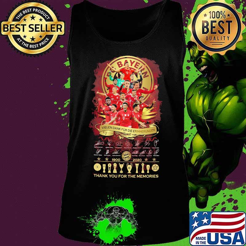FC Bayern 1900-2020 thank you for the memories signature s Tank top FC Bayern 1900-2020 thank you for the memories signature s Tank top