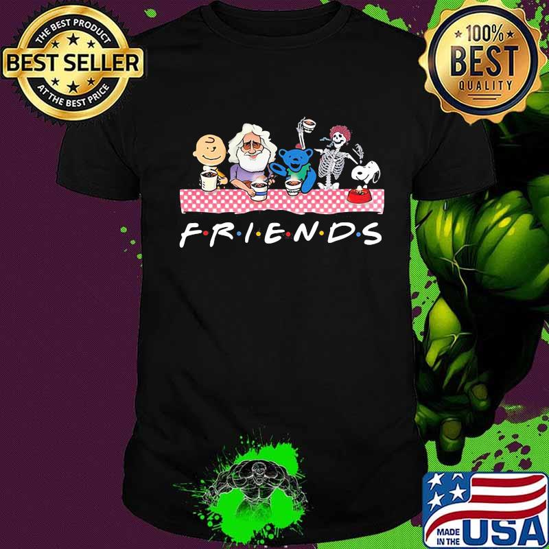 Friends Skull Grateful Dead Peanuts Shirt