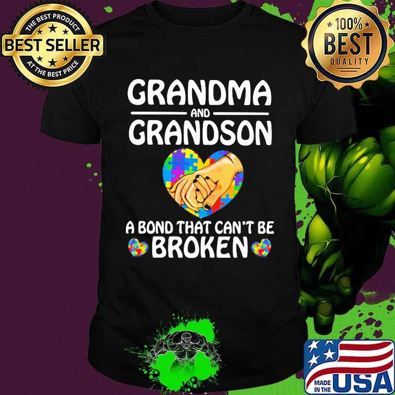 Grandma And Grandson A Bond That Can’t Be Broken Heart Lgbt Shirt