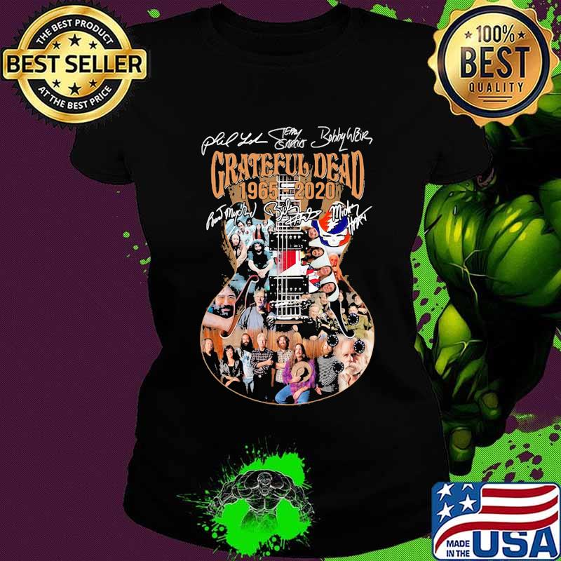 Grateful Dead 1965 2020 Signuature Guitar Shirt Ladies tee Grateful Dead 1965 2020 Signuature Guitar Shirt Ladies tee