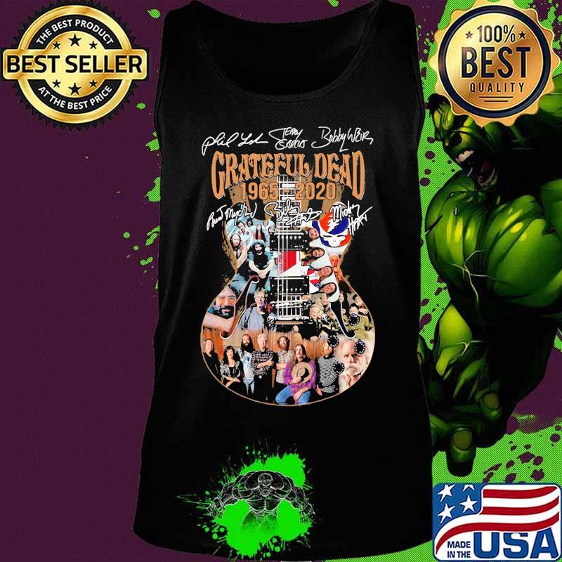 Grateful Dead 1965 2020 Signuature Guitar Shirt Tank top Grateful Dead 1965 2020 Signuature Guitar Shirt Tank top