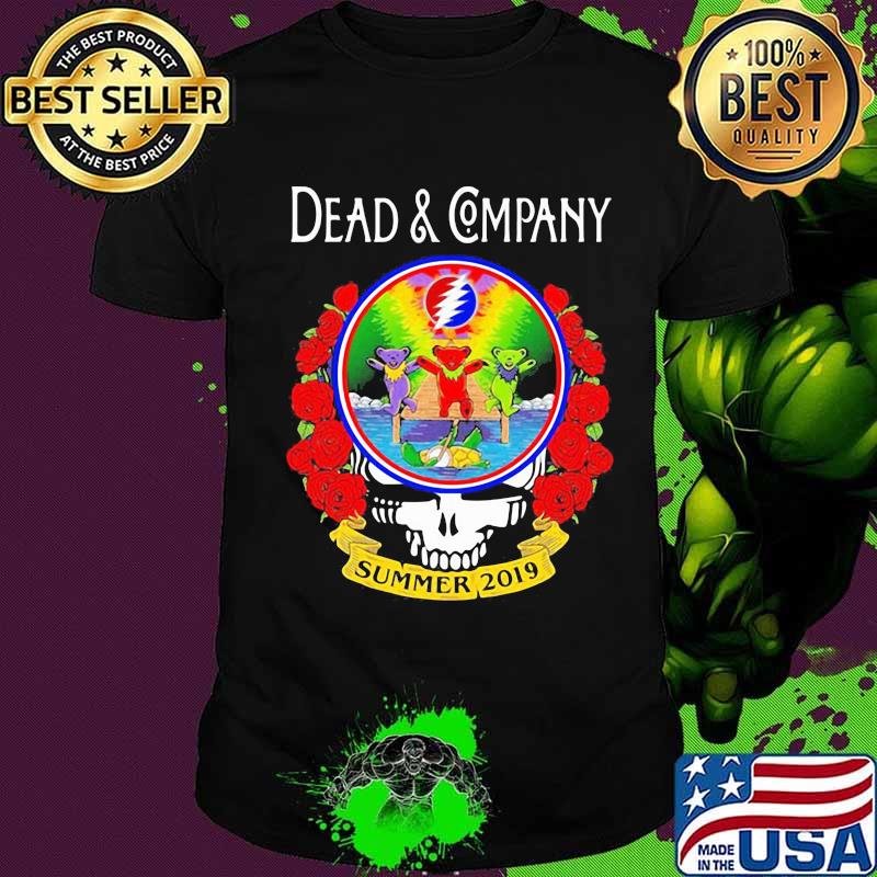 Grateful Dead And Company Dancing Bear Roses Summer 2019 Shirt