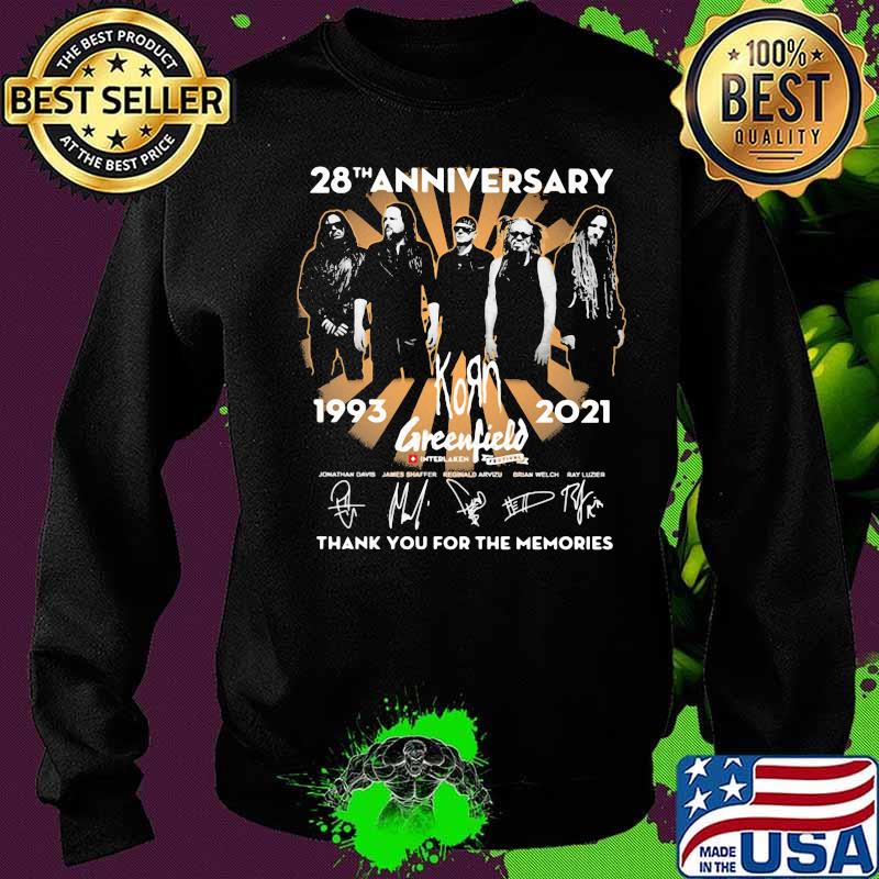 Greenfield 28th Anniversary 1993 2021 Thank You For The Memories Signuature Shirt Sweater Greenfield 28th Anniversary 1993 2021 Thank You For The Memories Signuature Shirt Sweater