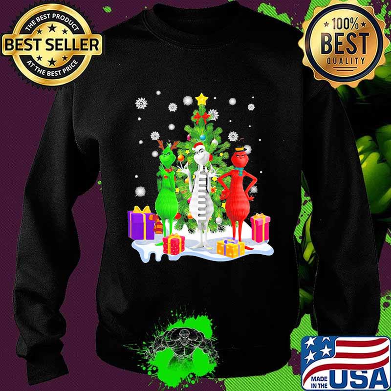 Grinch Red White Christmastree Merry Xmas Shirt Sweater Grinch Red White Christmastree Merry Xmas Shirt Sweater