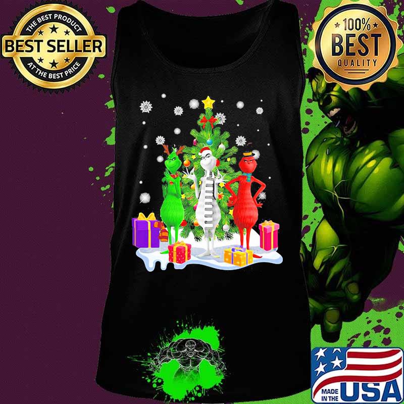 Grinch Red White Christmastree Merry Xmas Shirt Tank top Grinch Red White Christmastree Merry Xmas Shirt Tank top