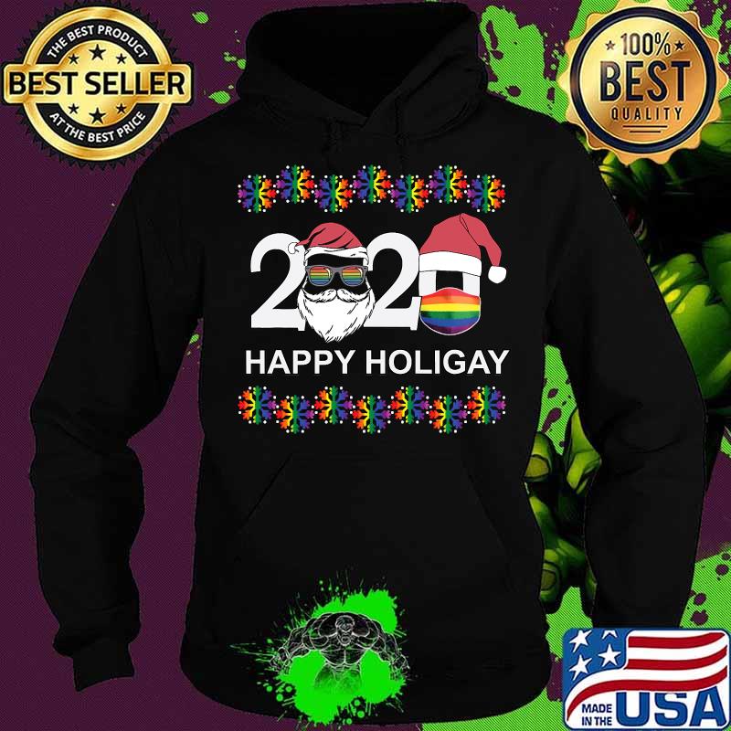 Happy Holigay 2020 Gay Lesbian Transgender Pride LGBT Christmas Shirt Hoodie Happy Holigay 2020 Gay Lesbian Transgender Pride LGBT Christmas Shirt Hoodie