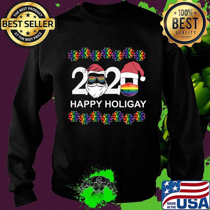Happy Holigay 2020 Gay Lesbian Transgender Pride LGBT Christmas Shirt Sweater Happy Holigay 2020 Gay Lesbian Transgender Pride LGBT Christmas Shirt Sweater