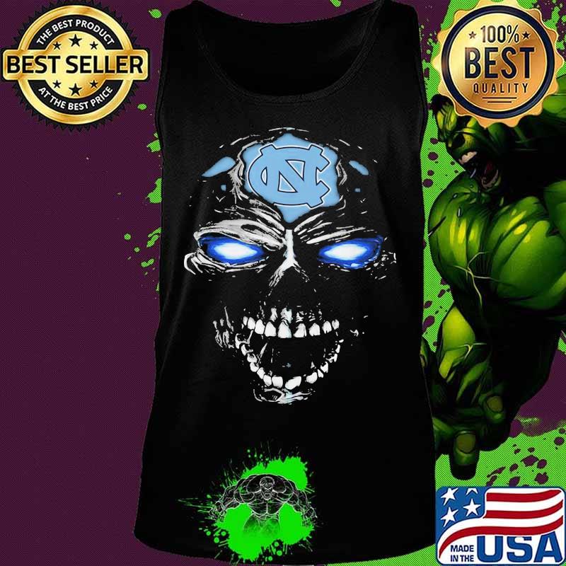 Head Skull North Carolina Tar Heels Football Shirt Tank top Head Skull North Carolina Tar Heels Football Shirt Tank top