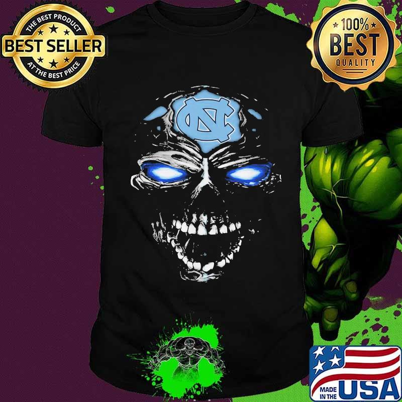 Head Skull North Carolina Tar Heels Football Shirt