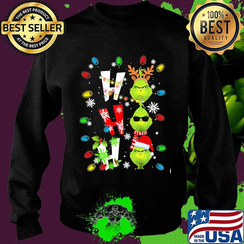 Ho Ho Ho Grinch Merry Christmas Shirt Sweater Ho Ho Ho Grinch Merry Christmas Shirt Sweater