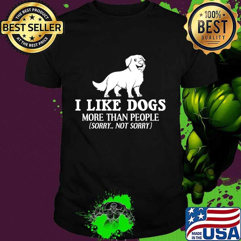 I Like Dogs More Than People Bernese Mountain Puppies Shirt