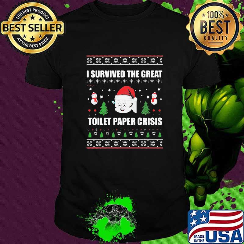 I Survived The Great Toilet Paper Crisis Santa Merry Christmas Shirt