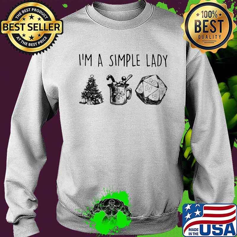 I’m A Simple Lady Xmas Tree Merry Christmas Shirt Sweater I’m A Simple Lady Xmas Tree Merry Christmas Shirt Sweater