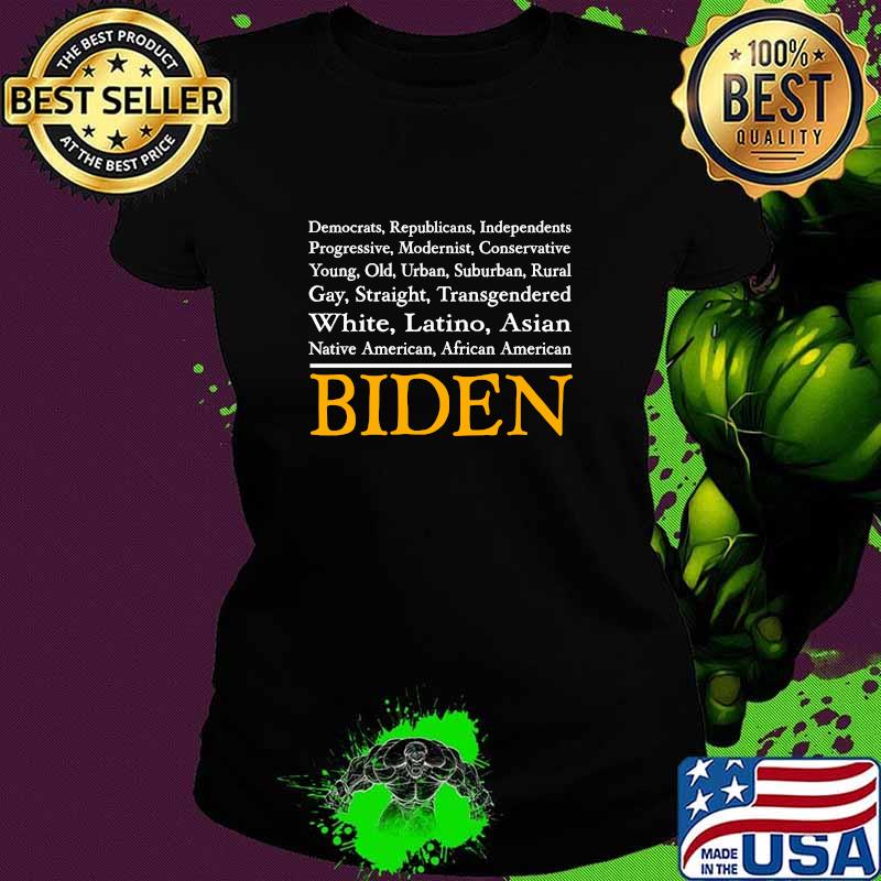 Joe Biden 46th President Acceptance Speech Demographics Shirt Ladies tee Joe Biden 46th President Acceptance Speech Demographics Shirt Ladies tee